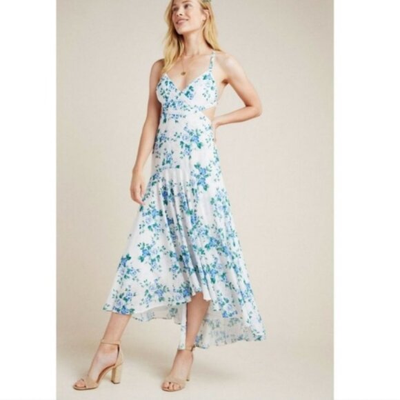 Anthropologie Dresses & Skirts - Anthropologie YUMI KIM Love Letter Floral Cut-out Maxi Dress White Size XL